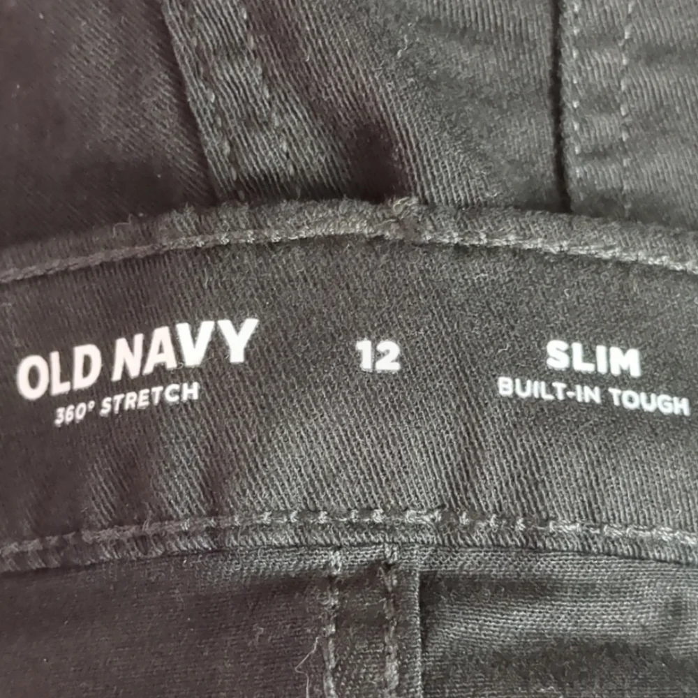 Old Navy Kids 360 Stretch Slim Built in Tough Black Jeans size 12